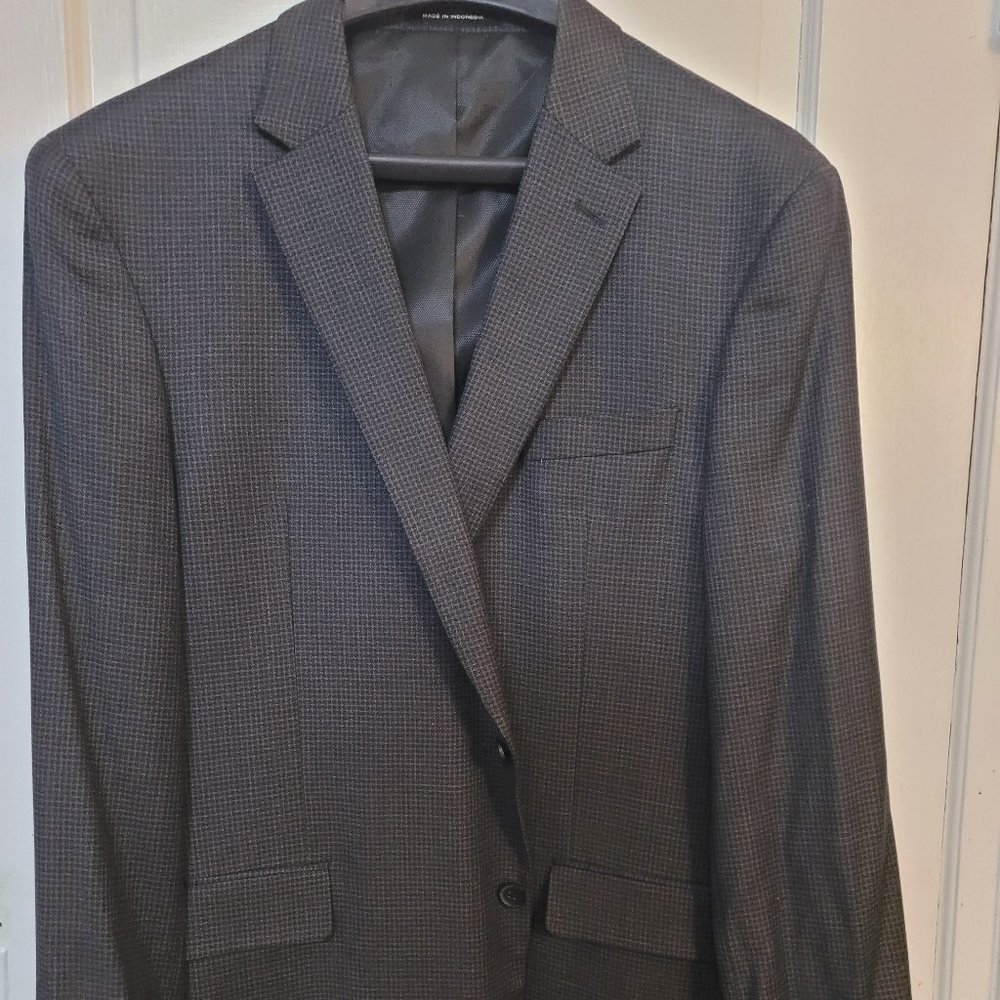 Charcoal/ Black Sports Coat